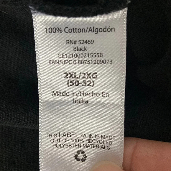 3 for $13 Men’s 2XL black polo shirt short sleeve front pocket 2XL polo George - Picture 6 of 7